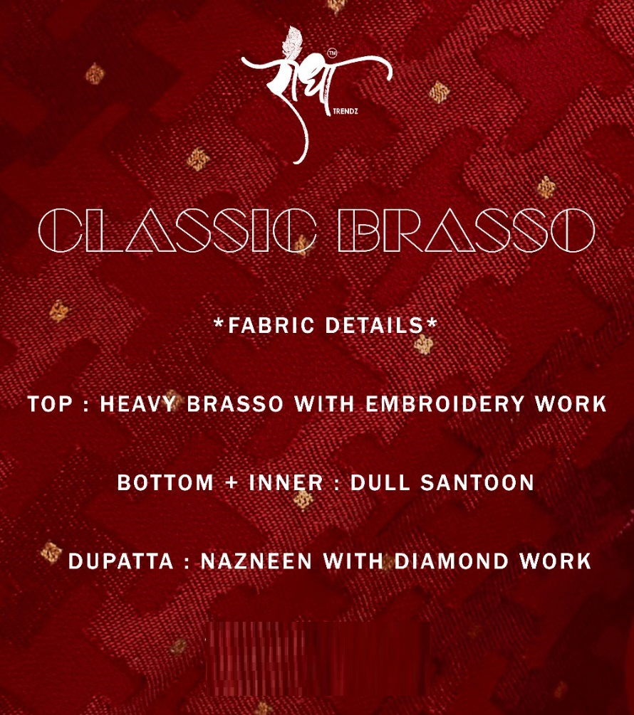 Classic Brasso By Radha 741-746 Wedding Salwar Suit Catalog